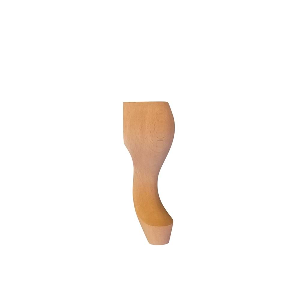 Ahşap Lükens Klasik Ayak 8x8x25cm| Komidin Ayağı | Sehpa Ayağı