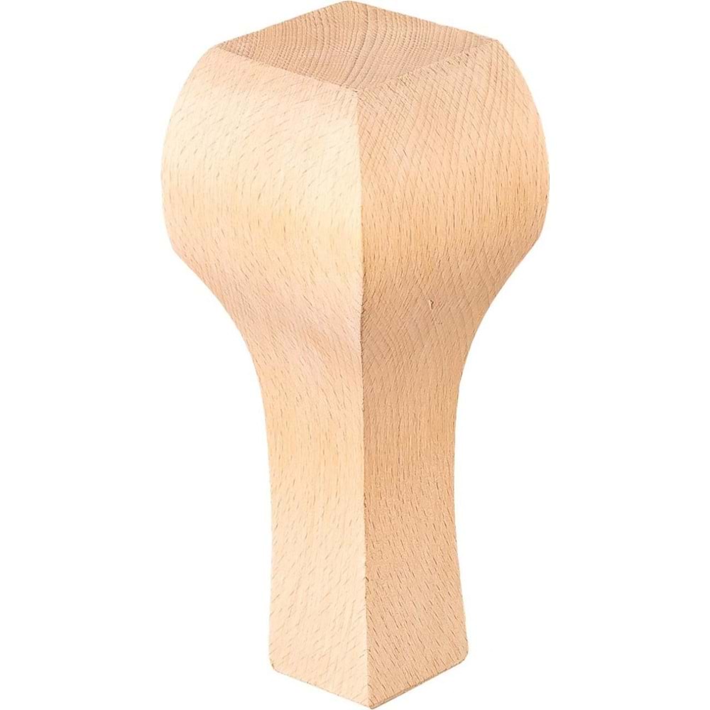 Ahşap Lükens Avangard Ayak 8x8x15cm| Komidin Ayağı | Koltuk Ayağı