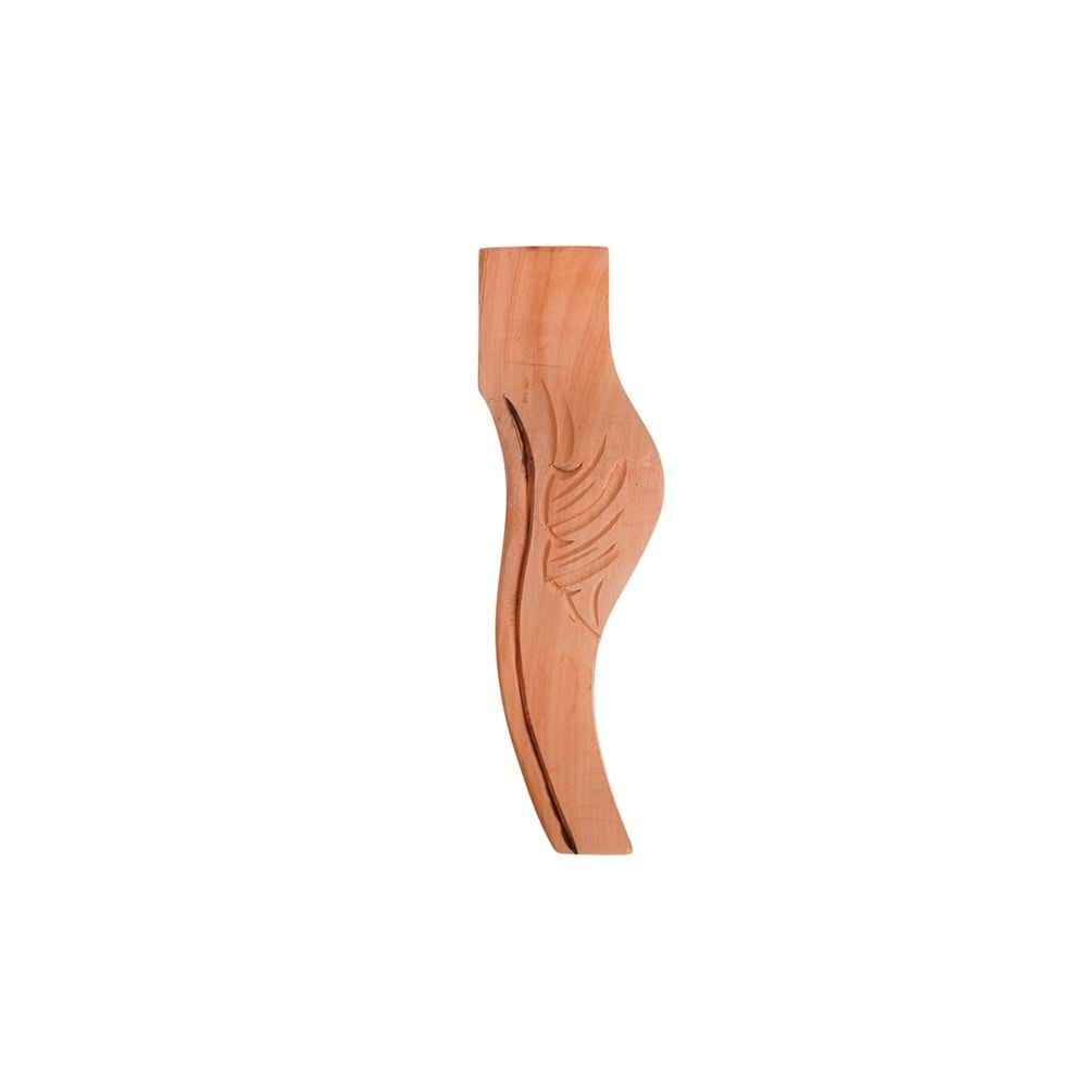 Ahşap Lükens Avangard Takozlu Oymalı Ayak 8x8x25cm | Komidin Ayağı