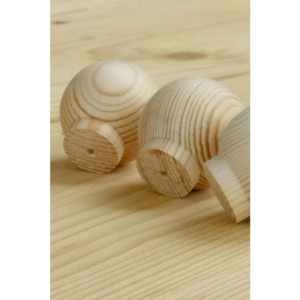 Ahşap kulp Top Düğme Kulp 37mm Çapında Lüks Çekmece Dolap Mobilya Kulp