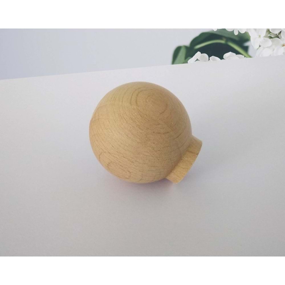 Ahşap kulp Top Düğme Kulp 37mm Çapında Lüks Çekmece Dolap Mobilya Kulp