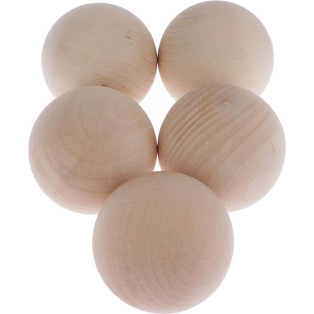 Ahşap Top Ahşap Küre 8cm Çapında | Şişe Kapağı