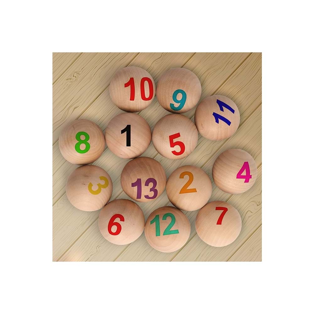 Ahşap Top Ahşap Küre 8cm Çapında | Şişe Kapağı
