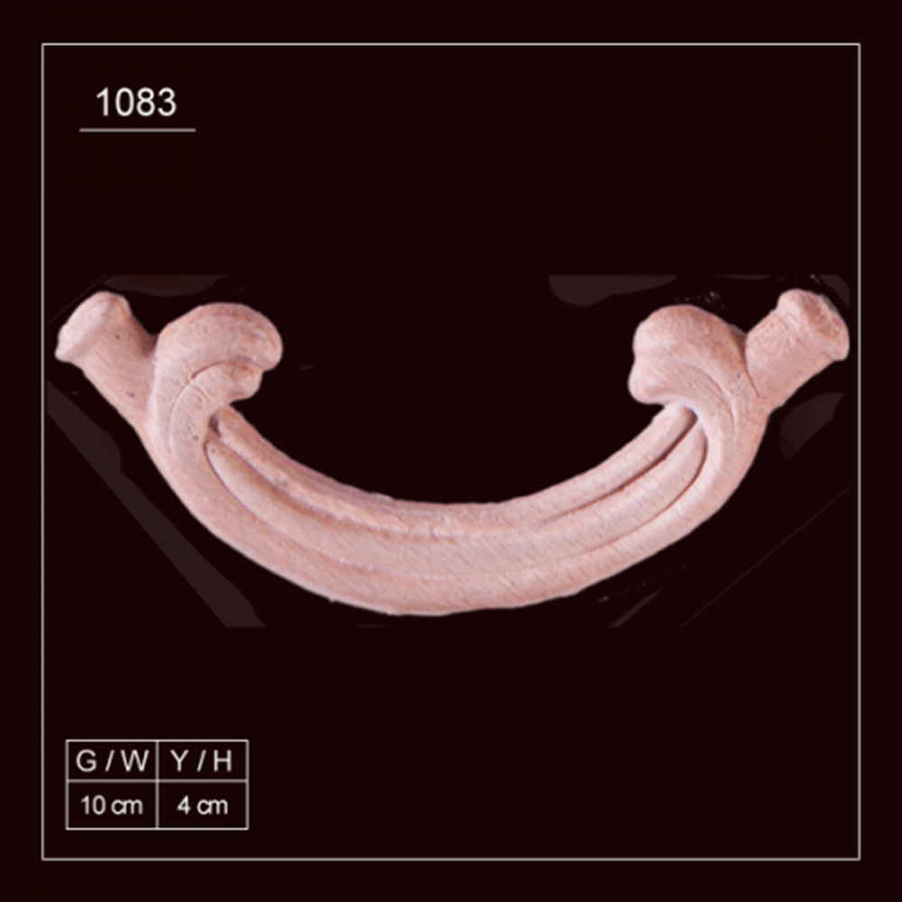 Ahşap Baskılı Aplik U1083 10x4cm