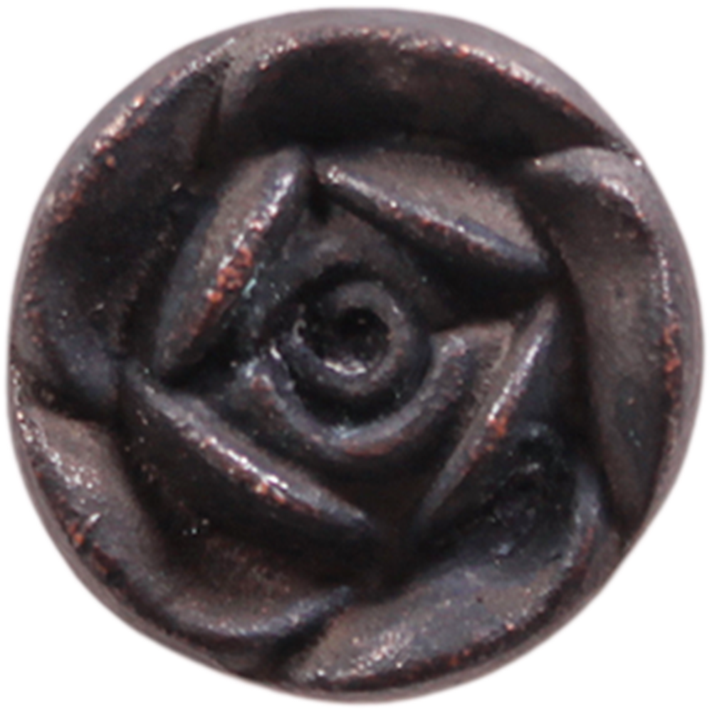 Metal Kulp Küçük Gül Düğme 07-047 3çap