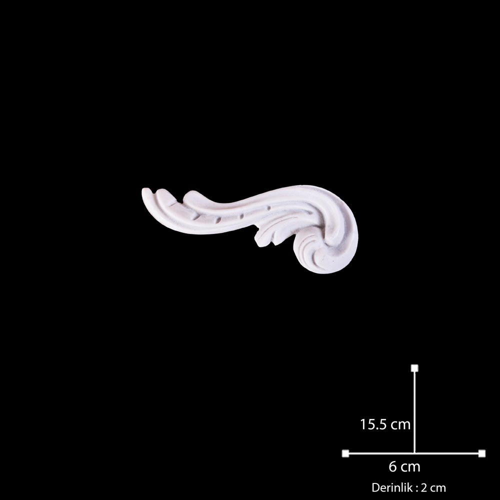 Polyester Döküm Köşe Ds106 6x15.5cm