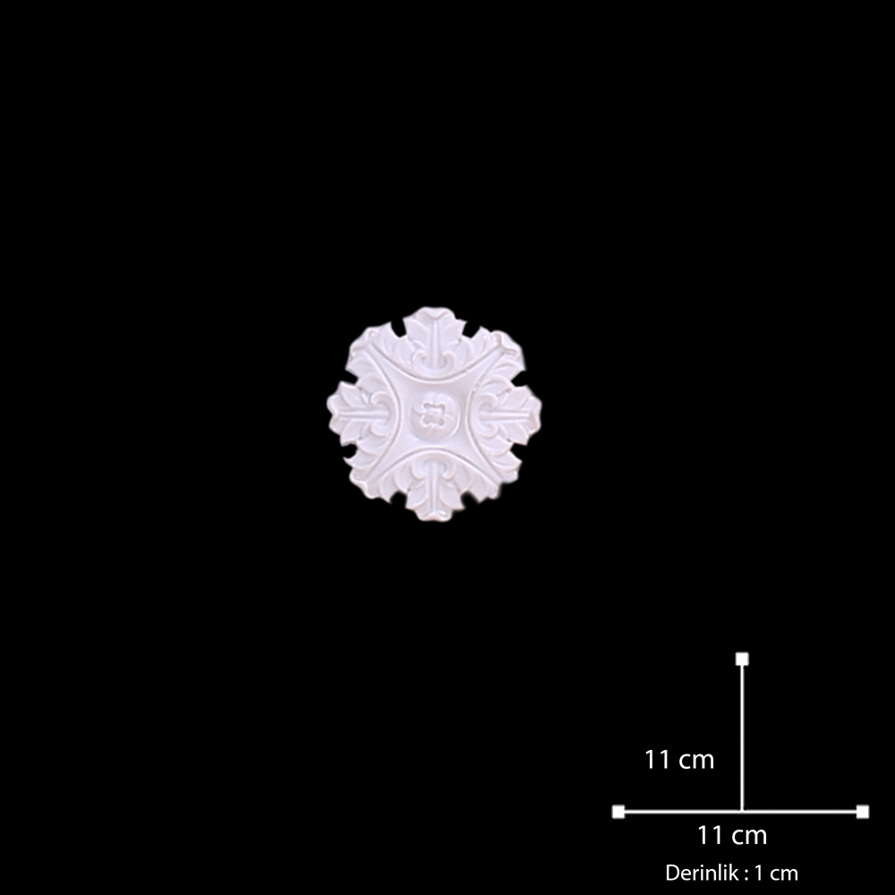 Polyester Döküm Aplik Ds206 11x11cm