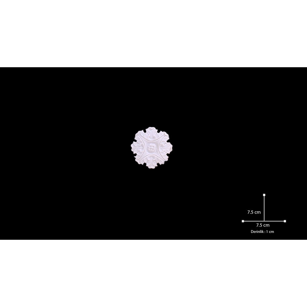 Polyester Döküm Aplik Ds208 8x8cm