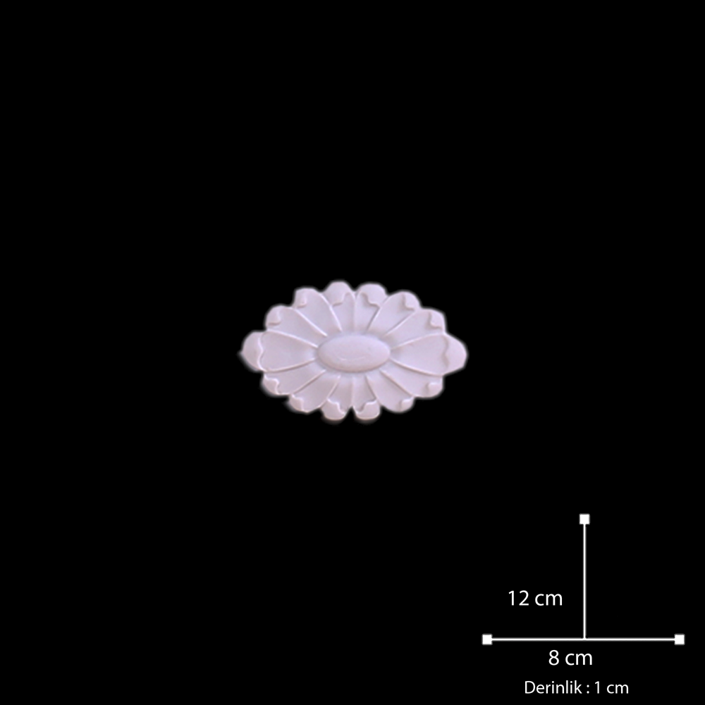 Polyester Döküm Aplik Ds209 13x13cm