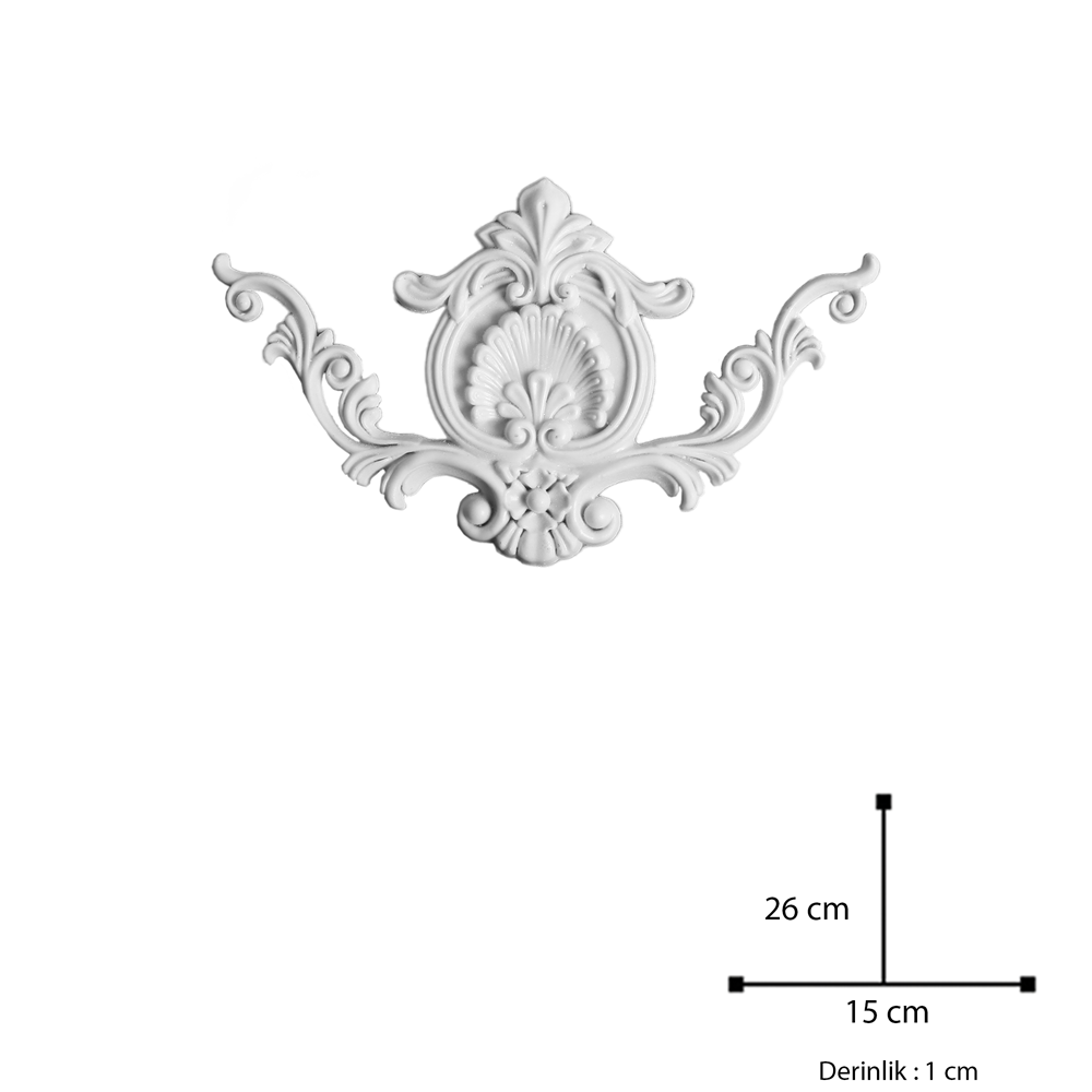 Polyester Döküm Aplik Pel7 26x15cm