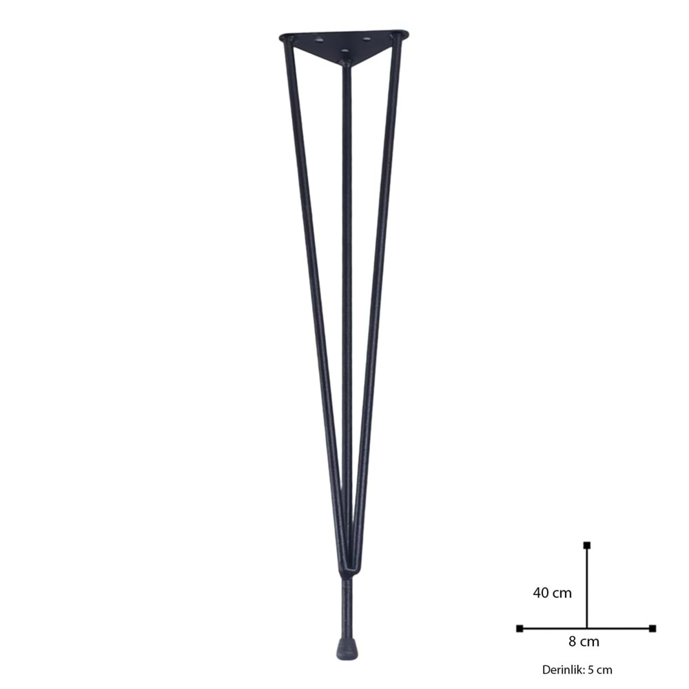 Metal Tel Sehpa Ayak 40cm