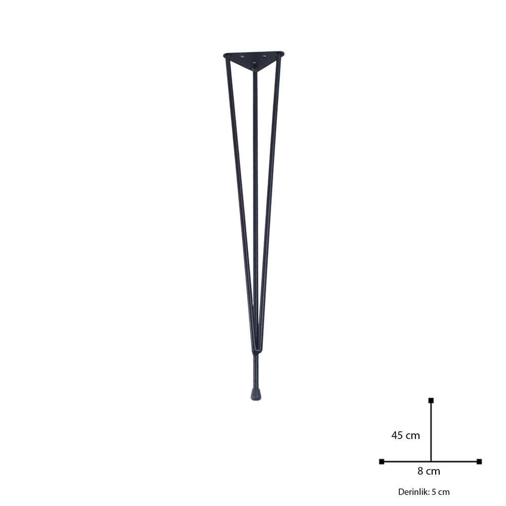 Metal Tel Sehpa Ayak 45cm