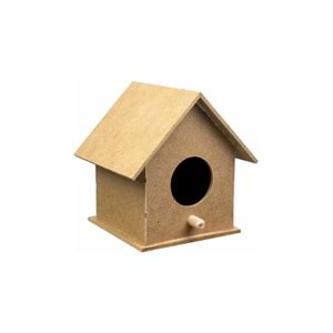 Mdf Obje Mini Kuş Evi