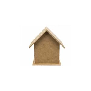 Mdf Obje Mini Kuş Evi