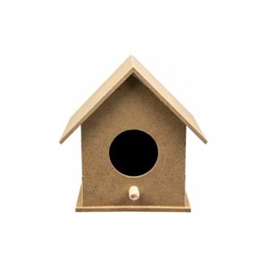 Mdf Obje Mini Kuş Evi
