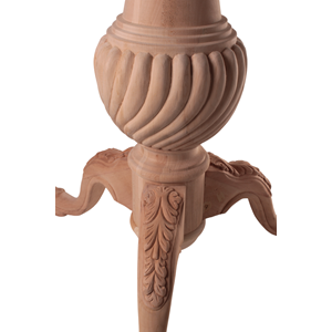Ahşap Ahtapot Masa Ayağı|Oymalı Göbek Ayak 25x25x75cm