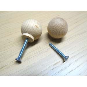 Ahşap kulp Top Düğme Kulp 37mm Çapında Lüks Çekmece Dolap Mobilya Kulp
