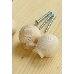 Ahşap kulp Top Düğme Kulp 37mm Çapında Lüks Çekmece Dolap Mobilya Kulp