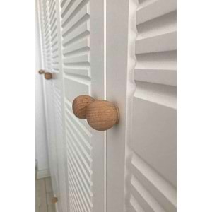Ahşap kulp Top Düğme Kulp 37mm Çapında Lüks Çekmece Dolap Mobilya Kulp