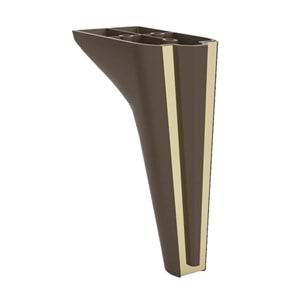 Plastik Ayak Siri Gövde Siyah-V Altın 180mm