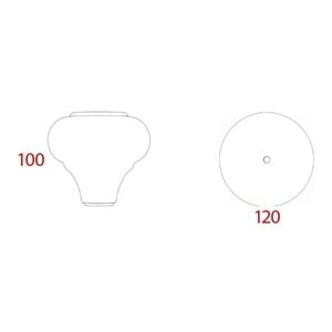 Plastik Ayak Epika V324-B231 M8 Civ B23/V324-B23 100mm