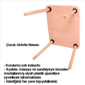 Çocuk Masası 60x47cm