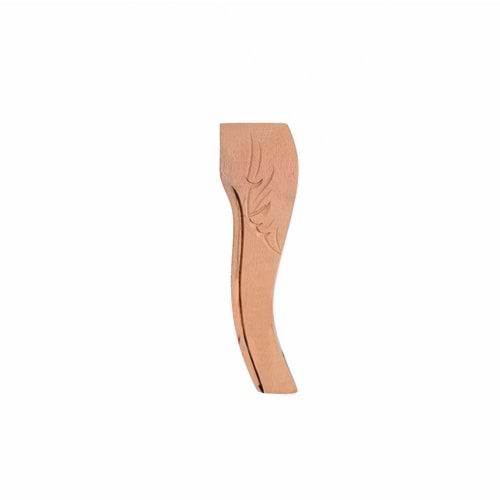Ahşap Lükens Avangard Oymalı Ayak 8x8x25cm| Komidin Ayağı |Sehpa Ayağı