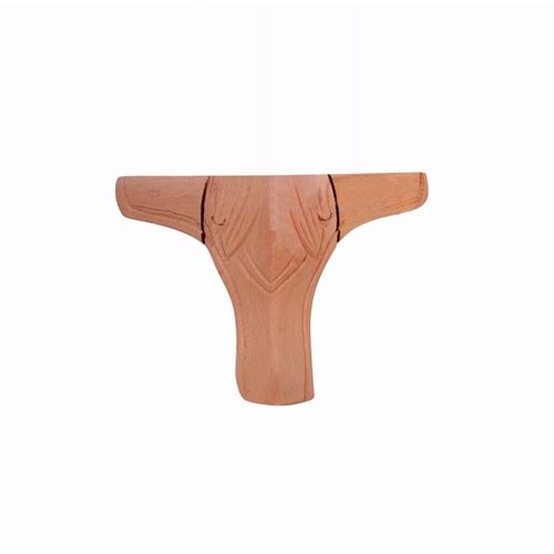 Lükens Avangard Kulaklı Oymalı Ayak 8x8x15cm|Komidin Ayağı|Koltuk Ayağ