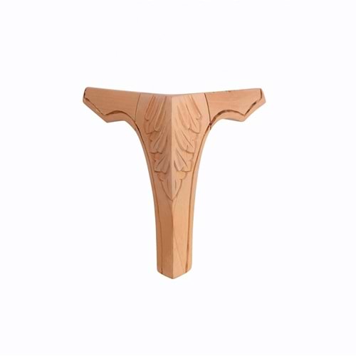 Ahşap Lükens Avangard Kulaklı Oymalı Ayak 6x6x20cm