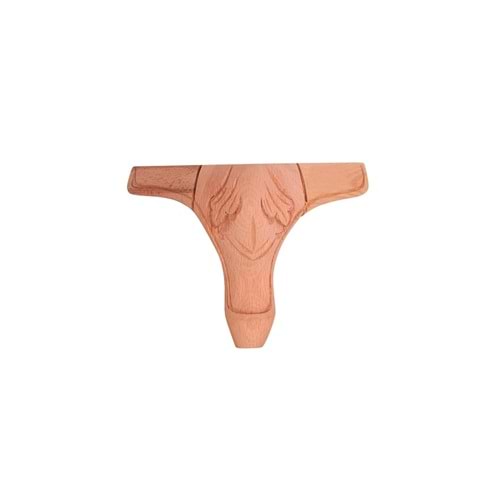 Ahşap Lükens Klasik Kulaklı Oymalı Ayak 6x6x15cm