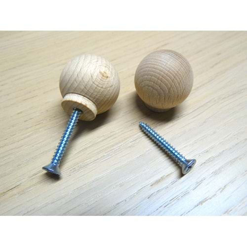 Ahşap kulp Top Düğme Kulp 37mm Çapında Lüks Çekmece Dolap Mobilya Kulp