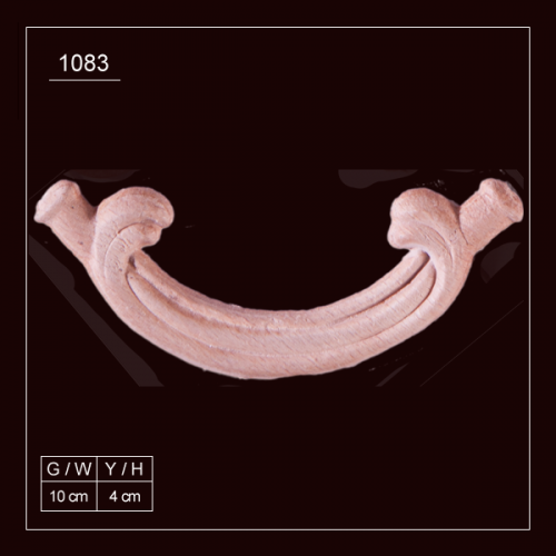 Ahşap Baskılı Aplik U1083 10x4cm