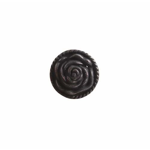 Metal Kulp Büyük Gül Düğme 07-047 Çap 3.5cm