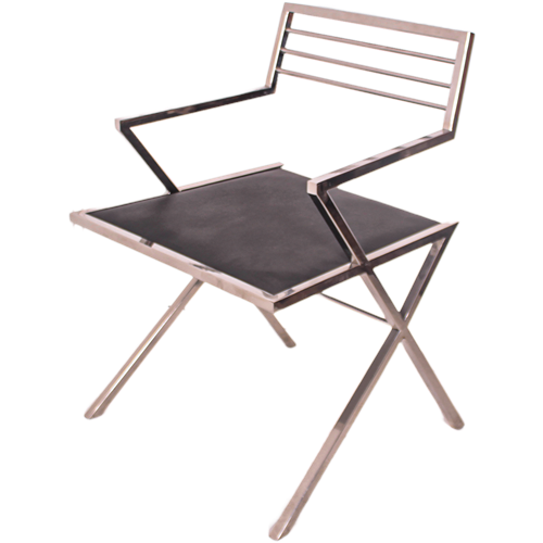 Sandalye Metal Krom Kayra Kollu