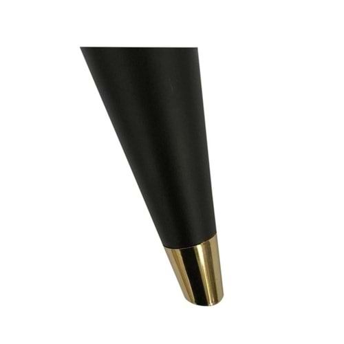 Plastik Ayak Lucas Açılı Y458-7 Üst Siyah-Alt 150mm