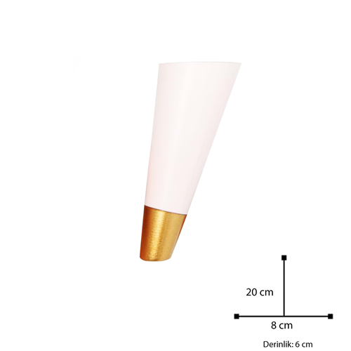 Plastik Ayak Lucas Açılı 475-2 Üst Opk Beyaz-Alt 180mm