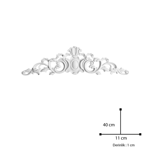 Polyester Döküm Aplik Ds199 40x11cm