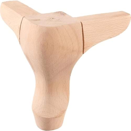 Ahşap Lükens Klasik Kulaklı Ayak 6x6x15cm