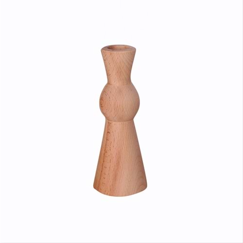 Ahşap Şamdan Mumluk Model 3 18cm