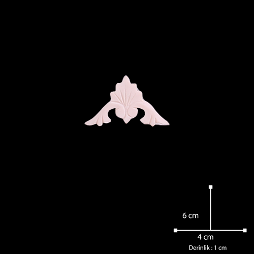 Polyester Döküm Aplik Köşe 6x4cm
