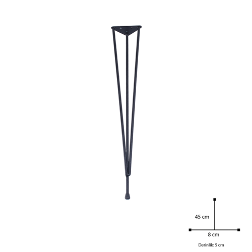 Metal Tel Sehpa Ayak 45cm
