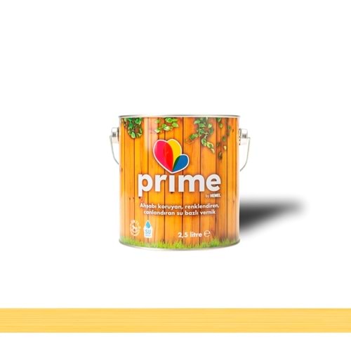 Hemel Prime Su Bazlı Ahşap Vernik - Şeffaf İç-Dış Mekan 2,5 L