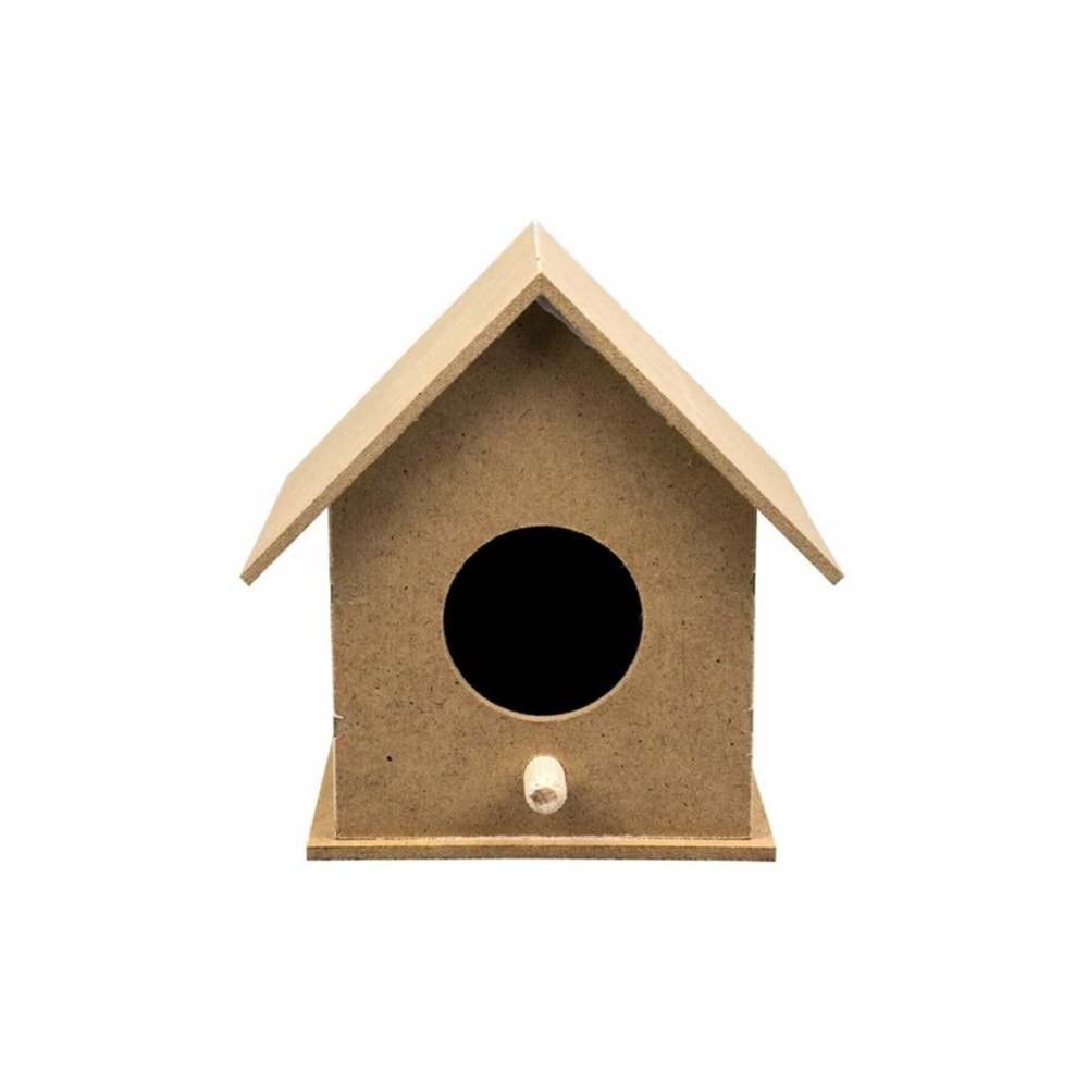 Mdf Obje Mini Kuş Evi