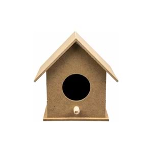 Mdf Obje Mini Kuş Evi