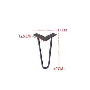 Metal Ayak Sehpa Ayak Firkete Bükümlü 42cm